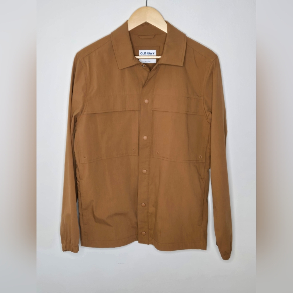 Old Navy Men's Poplin Workwear Tan Jacket